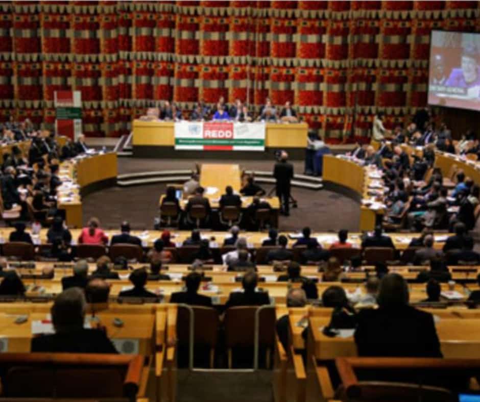 The meeting on Reducing Emissions from Deforestation and Forest Degradation in Developing Countries (REDD) convened by Secretary-General Ban Ki-moon at the United Nations, New York. Photo courtesy United Nations