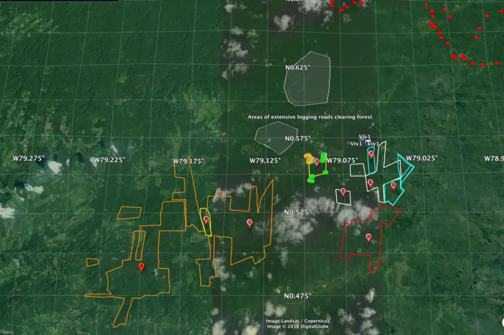 Saving Nature Map of Target Land Acquisitions in Colombia