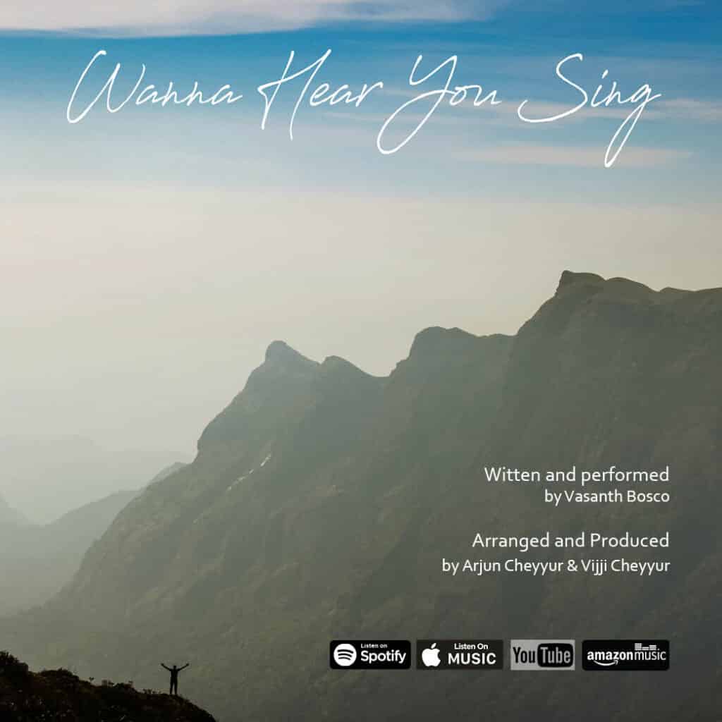 Wanna Hear You Sing Poster of Mountain and Song Title